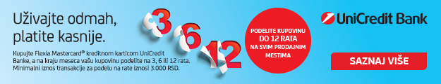 Podelite kupovinu do 12 rata na svim prodajnim mestima - UniCredit Bank